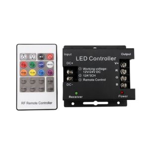 کنترلر RGB ریموت دار 36 آمپر (24 کلید)
