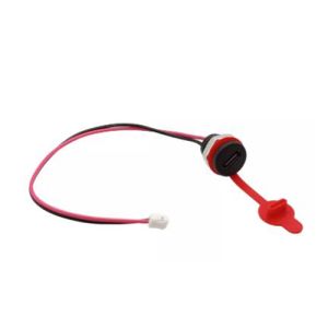  جک مادگی گرد سیم دار درب دار TYPE-C