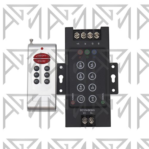 کنترلر RGB ریموت دار 36 آمپر (8 کلید)