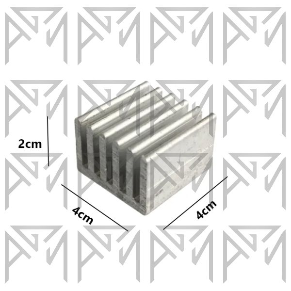 هیت سینک آلومینیومی با ابعاد 40x40x20MM