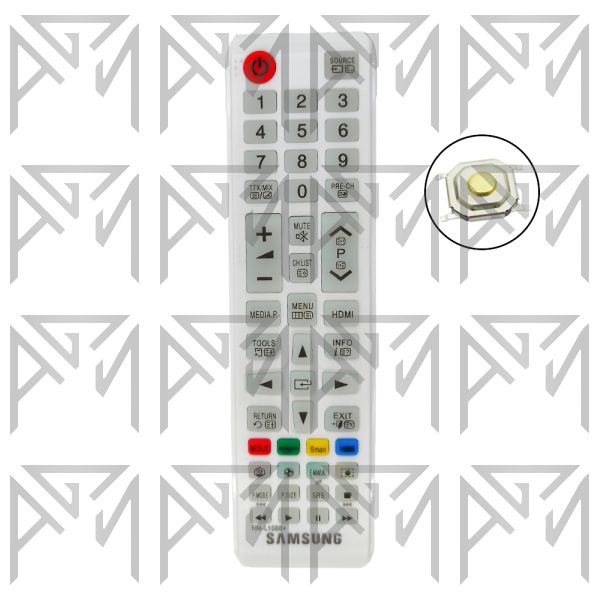 کنترل تلویزیون SAMSUNG 1088 MICRO WHITE