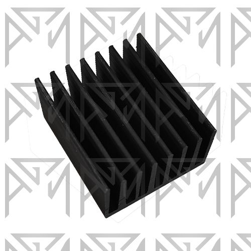 هیت سینک آلومینیومی 8 پره مخابراتی با ابعاد 35x35x10MM