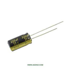 خازن 220uF 35V
