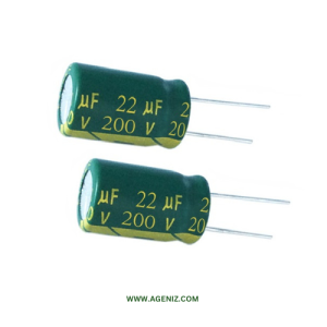 خازن 22uF 200v