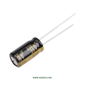 خازن 330uF 25V