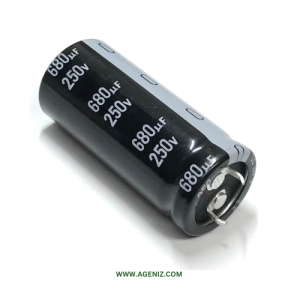خازن 680uF 250V