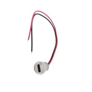  جک مادگی گرد سیم دار چراغدار TYPE-C