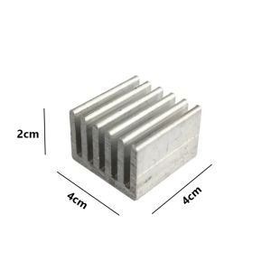 هیت سینک آلومینیومی با ابعاد 40x40x20MM