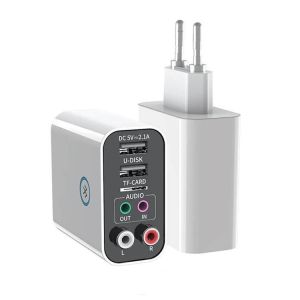  مبدل گیرنده و فرستنده بلوتوث دو شاخه دار 2 در 1 سفید مدل K16