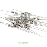 فیوز شیشه‌ای سیم دار 3 آمپر 250 ولت سایز 3.6x10