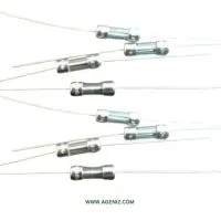 فیوز شیشه‌ای سیم دار 4 آمپر 250 ولت سایز 3.6x10