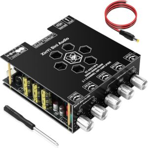 ماژول آمپلی فایر XY-AS21HPA | 2*300W + 1*600W | BT | USB | AUX