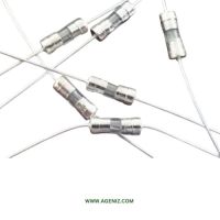فیوز شیشه‌ای سیم دار 3.15 آمپر 250 ولت سایز 3.6x10