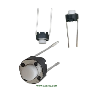 میکروسوئیچ گرد 2 پایه #8 - 1.0mm