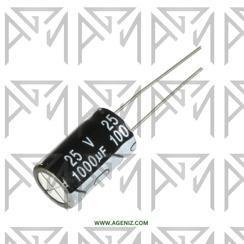 خازن 1000uF 25V