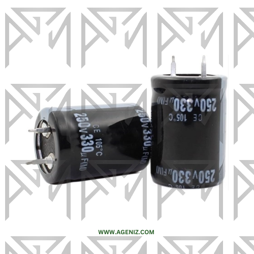 خازن 330uF 250V