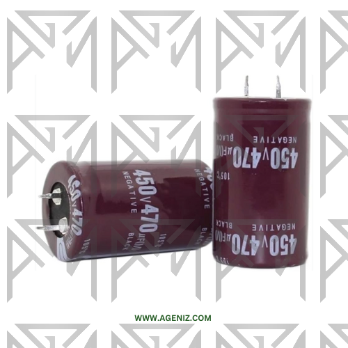 خازن 470uF 450V