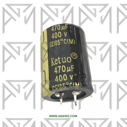 خازن 470uF 400V