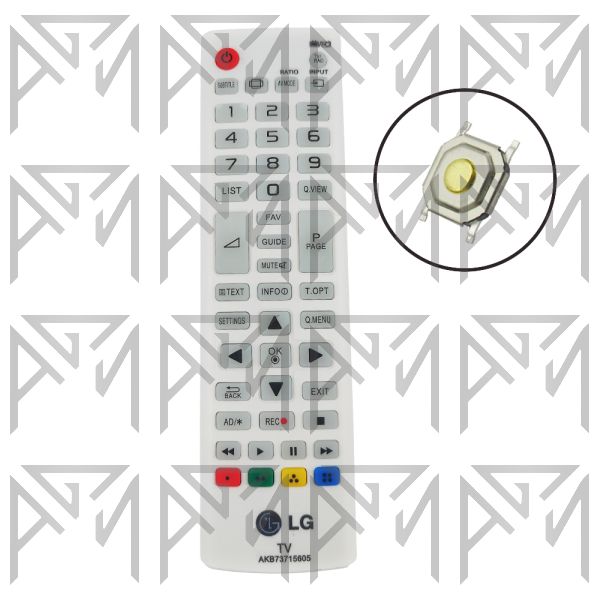 کنترل تلویزیون ال جی LG 605 MICRO WHITE GG