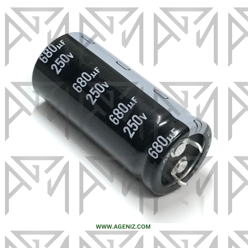خازن 680uF 250V