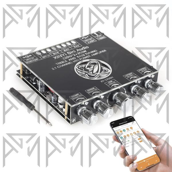 ماژول آمپلی فایر XY-S350H | 2*220W + 1*350W | BT | USB | AUX
