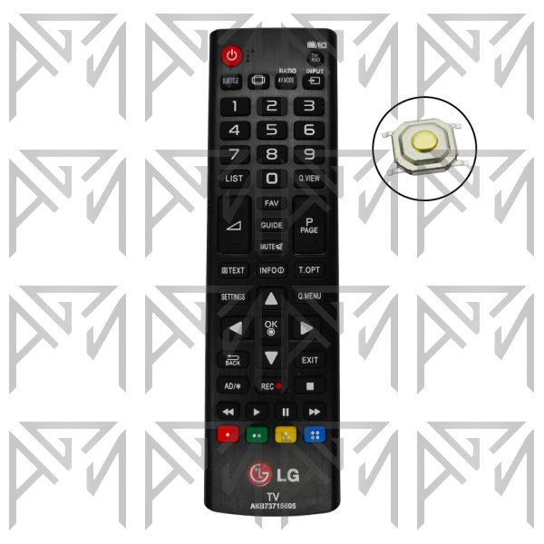 کنترل تلویزیون ال جی LG 605 MICRO GG