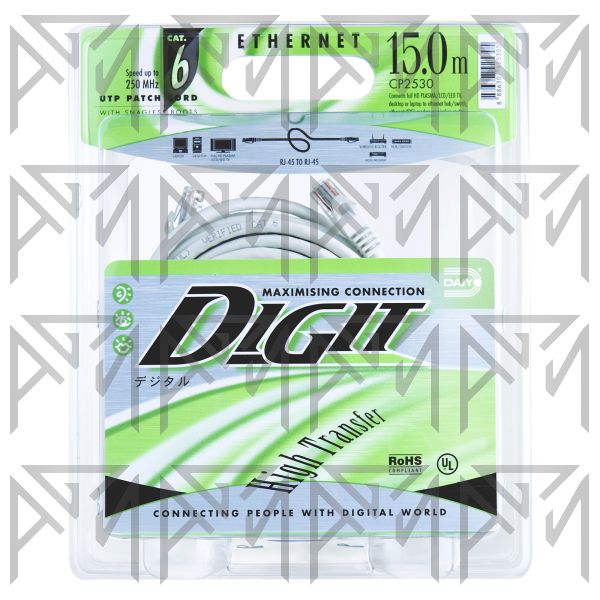 کابل شبکه دایو مدل DAIYO CP2530 CAT6 طول 15 متر