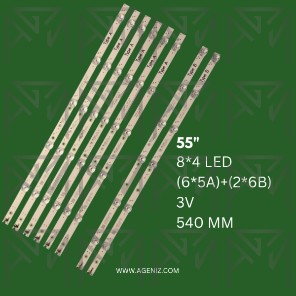 بک لایت 55 اینچ صنام مدل 55M11 BLUE