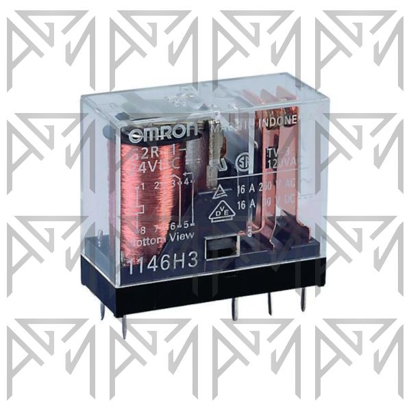 رله 8 پایه OMRON 24V 16A G2R-1-E #513