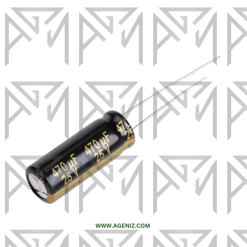 خازن 470uF 25V