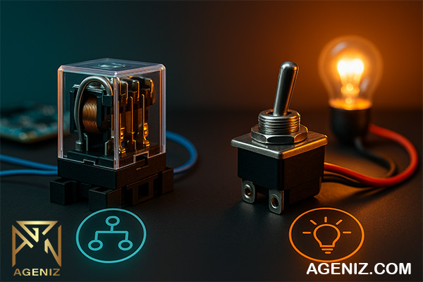 تفاوت رله و کلید