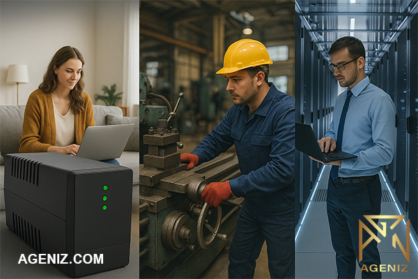 کاربردهای UPS در خانه، صنعت و دیتاسنتر
